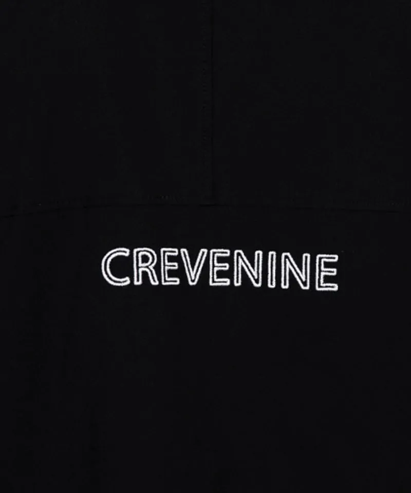 CREVE NINE: Men's Woven Ragrang Sweatshirt - Black