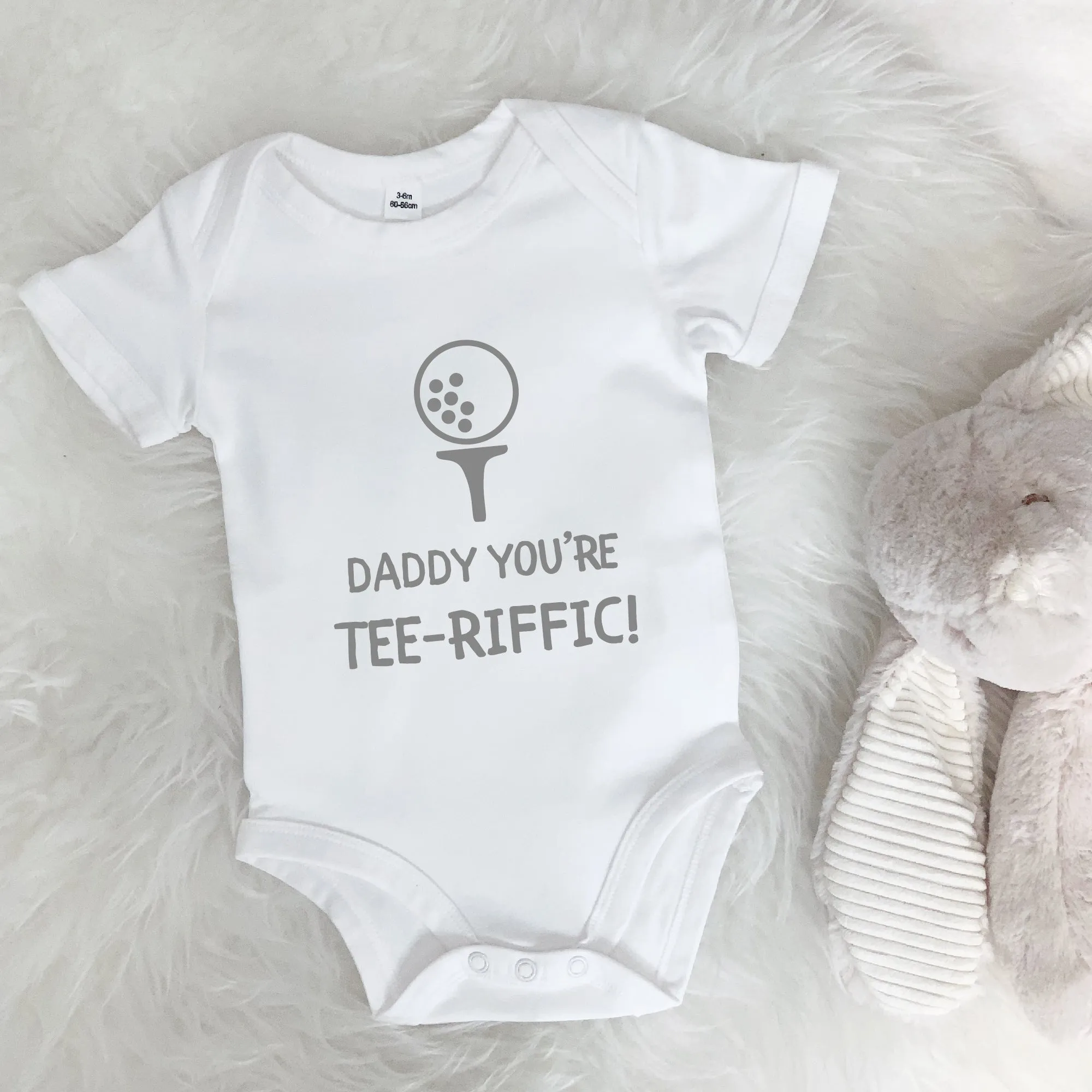 Daddy You're Tee Riffic Golf Babygrow