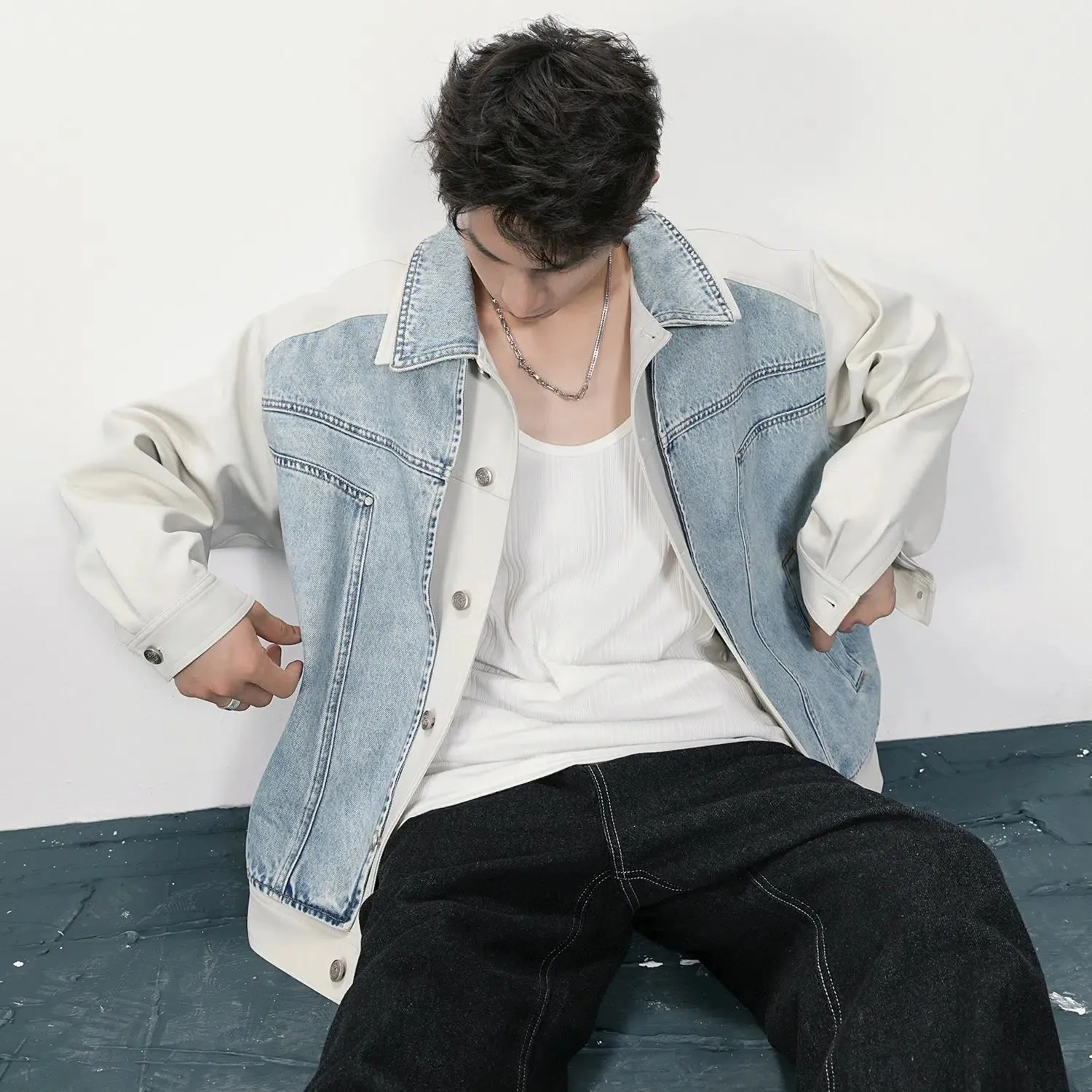 Denim Patchwork Jacket