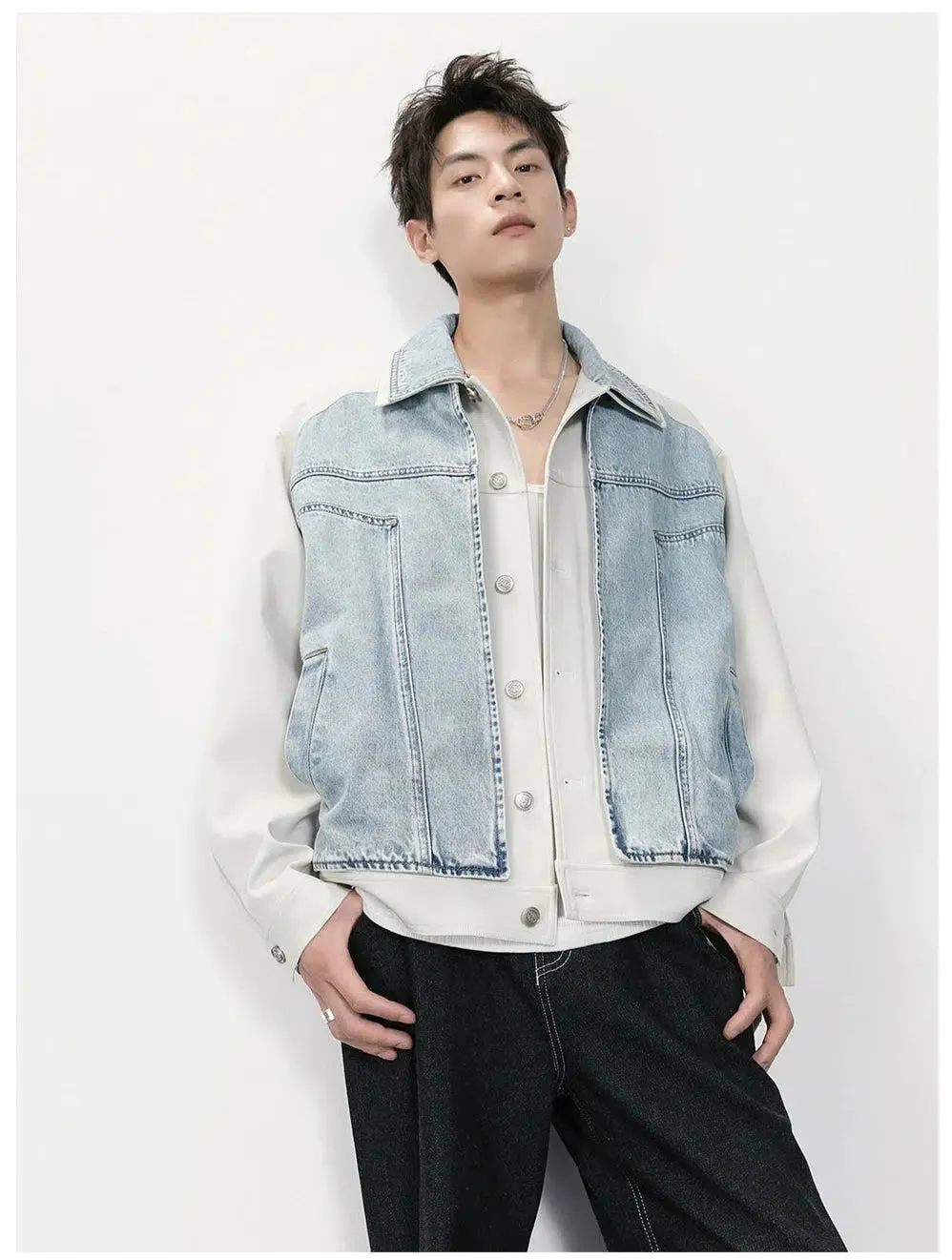 Denim Patchwork Jacket