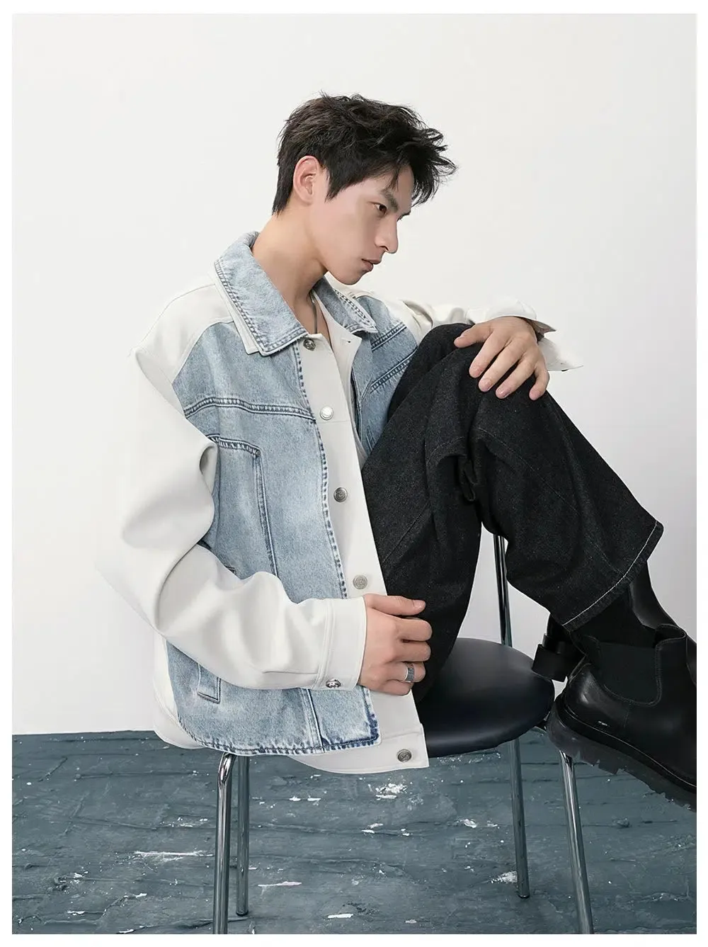 Denim Patchwork Jacket