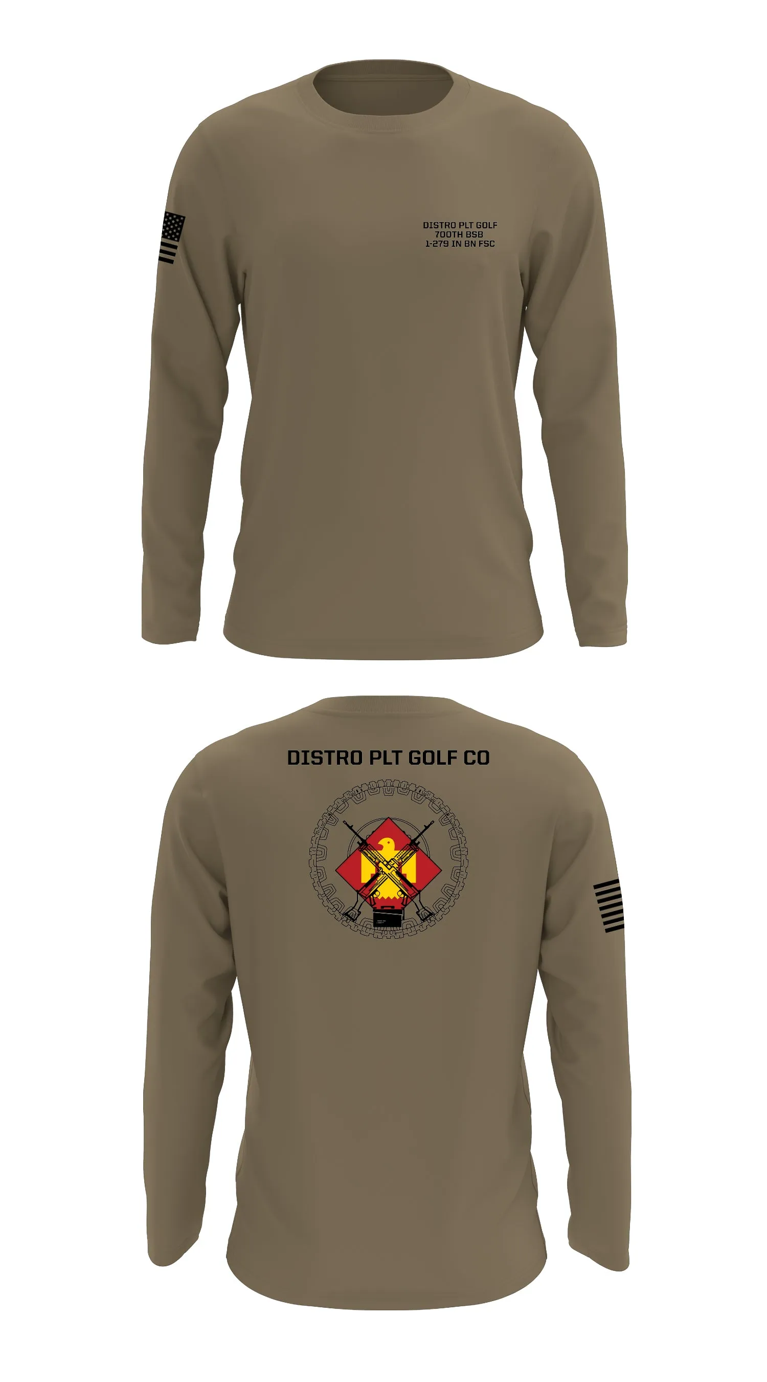 Distro Pl Golf 700th BSB  Store 1 Core Men's LS Performance Tee - 46709085084