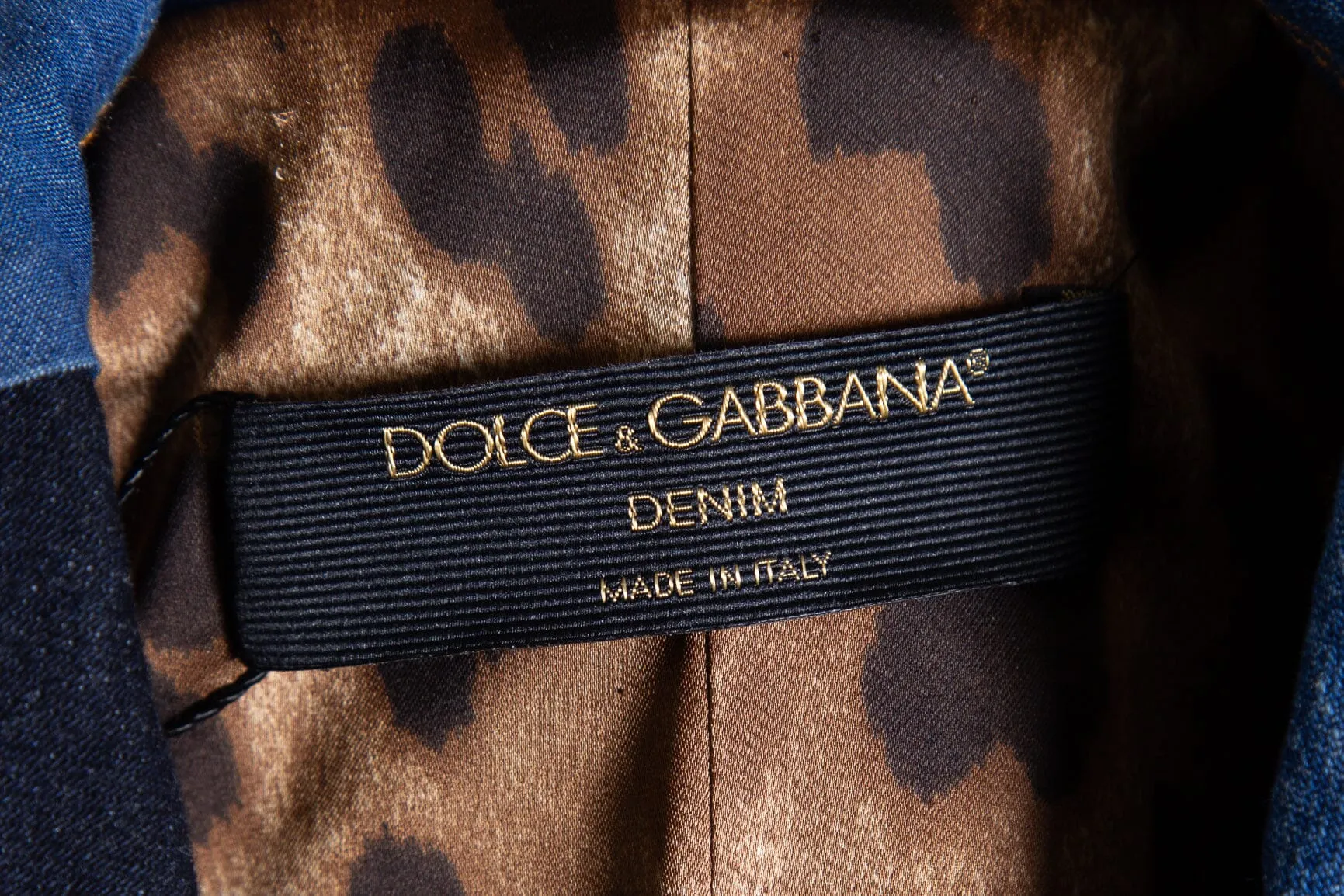 Dolce & Gabbana Denim Patchwork Jacket SZ 44