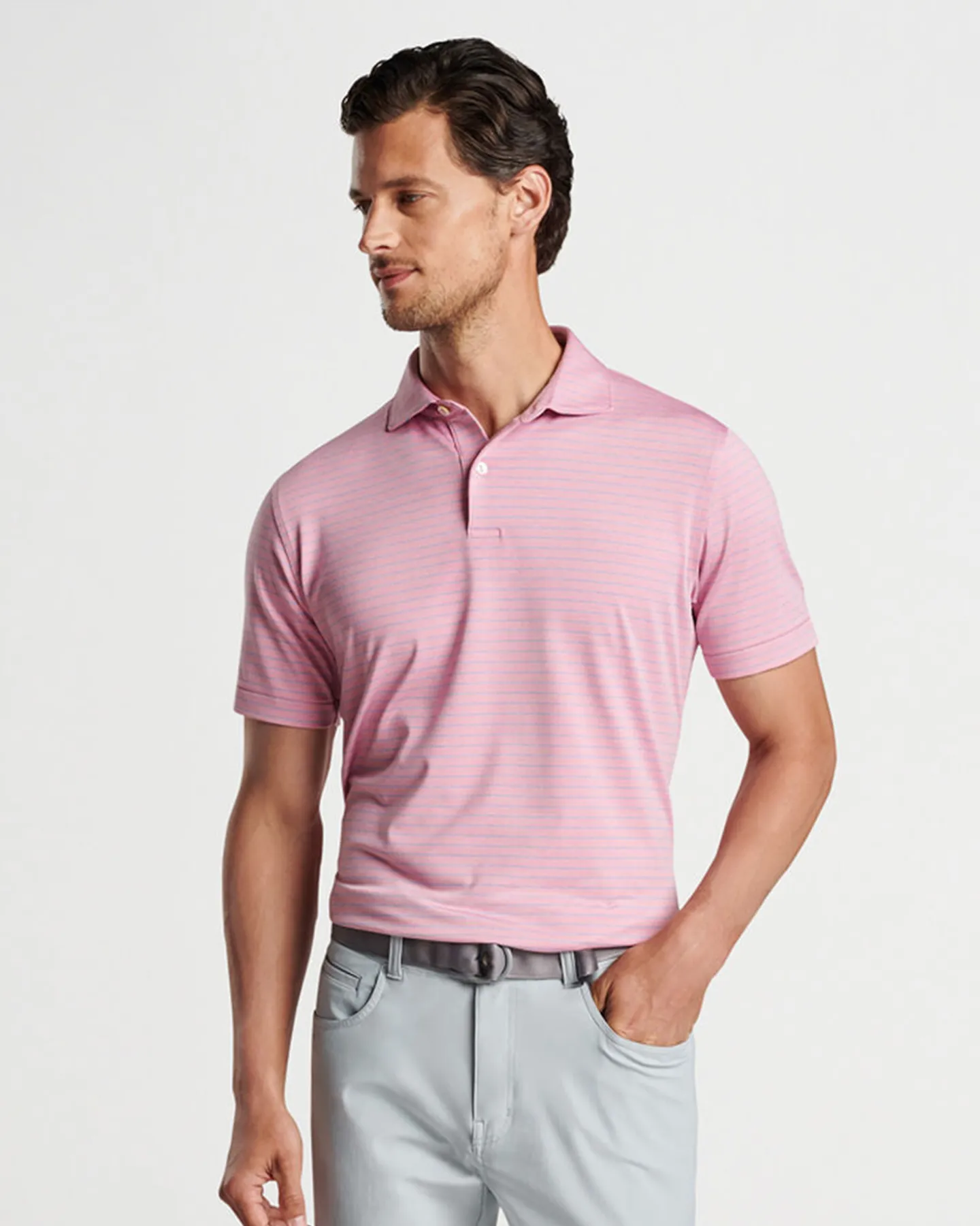 DUET PERFORMANCE JERSEY POLO - SPRING BLOSSOM