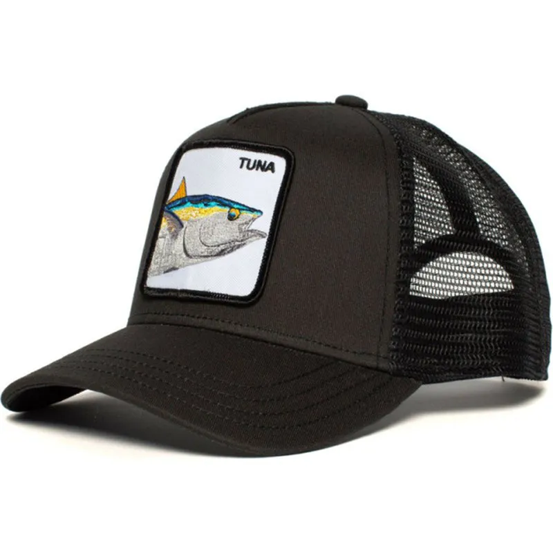 Fashion Animal Embroidered Mesh Baseball Cap