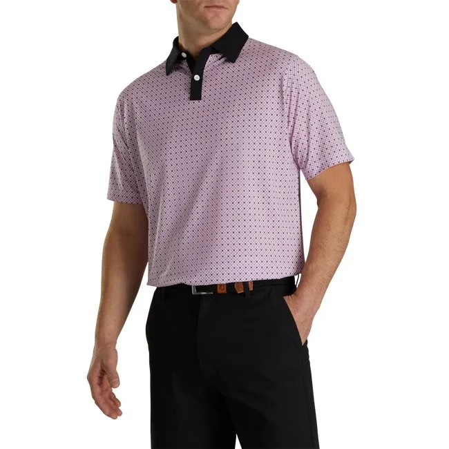 FootJoy Men's Lisle Circle Print Self Collar