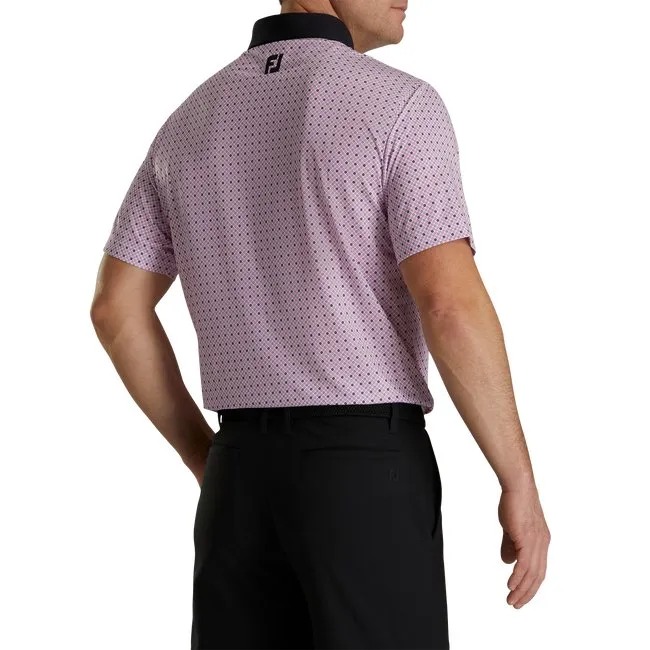 FootJoy Men's Lisle Circle Print Self Collar