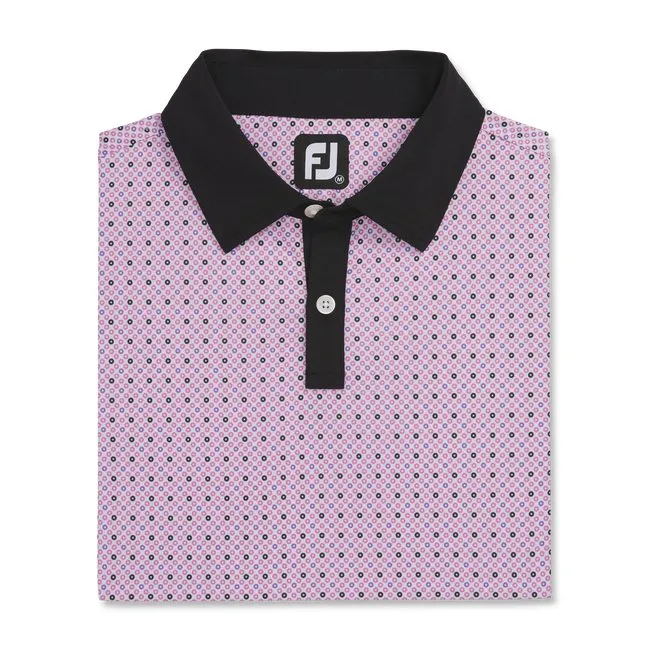 FootJoy Men's Lisle Circle Print Self Collar
