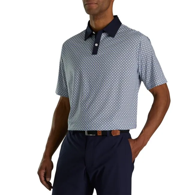 FootJoy Men's Lisle Circle Print Self Collar
