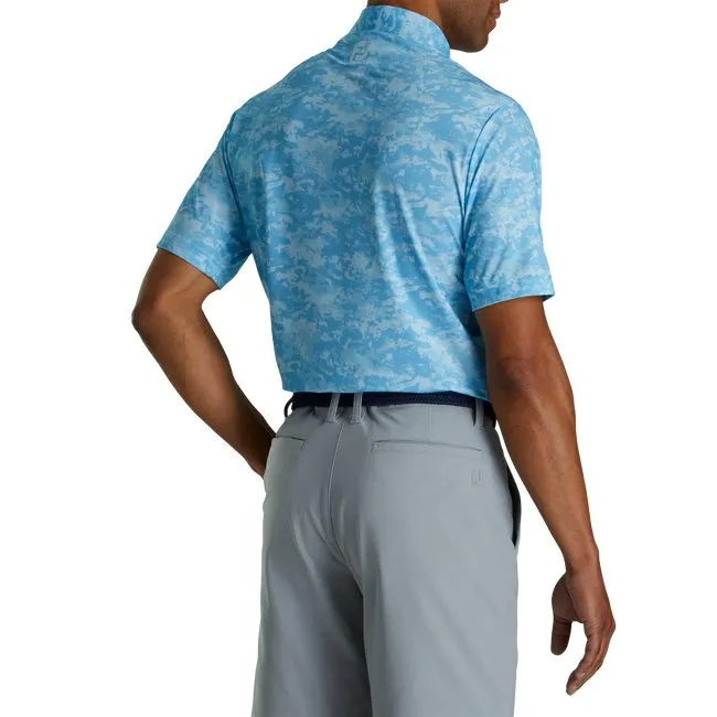 FootJoy Men's Lisle Cloud Camo Self Collar