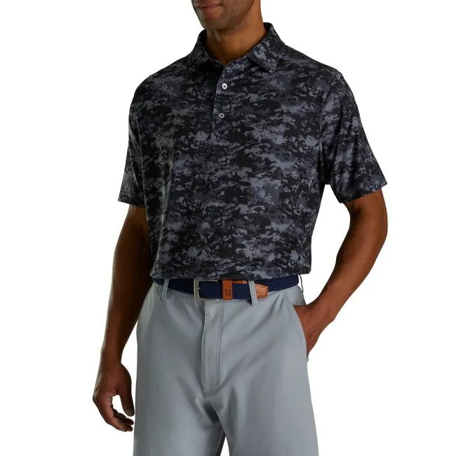 FootJoy Men's Lisle Cloud Camo Self Collar
