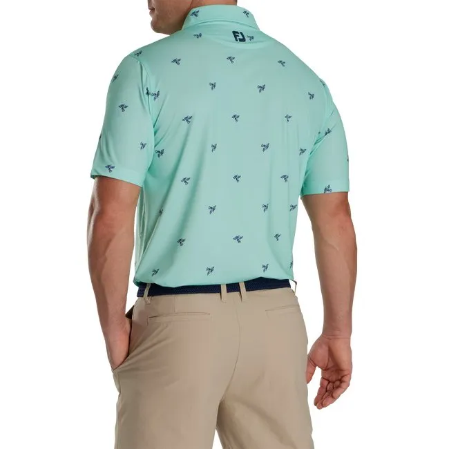 FootJoy Men's Thistle Print Lisle Self Collar