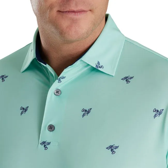 FootJoy Men's Thistle Print Lisle Self Collar