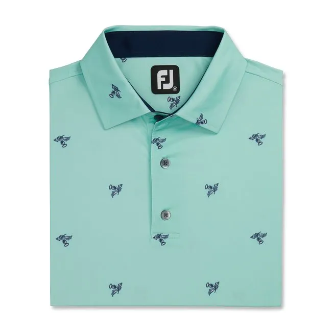 FootJoy Men's Thistle Print Lisle Self Collar