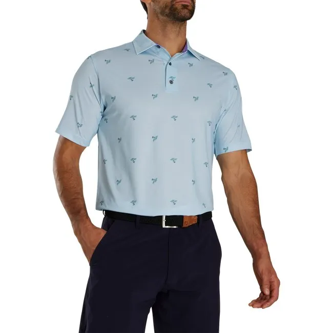 FootJoy Men's Thistle Print Lisle Self Collar