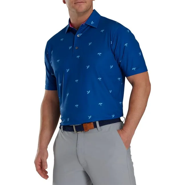 FootJoy Men's Thistle Print Lisle Self Collar