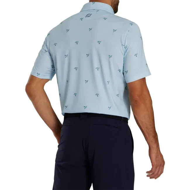 FootJoy Men's Thistle Print Lisle Self Collar