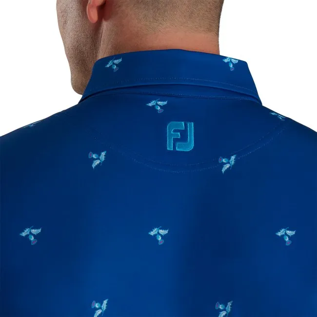 FootJoy Men's Thistle Print Lisle Self Collar