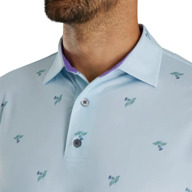 FootJoy Men's Thistle Print Lisle Self Collar