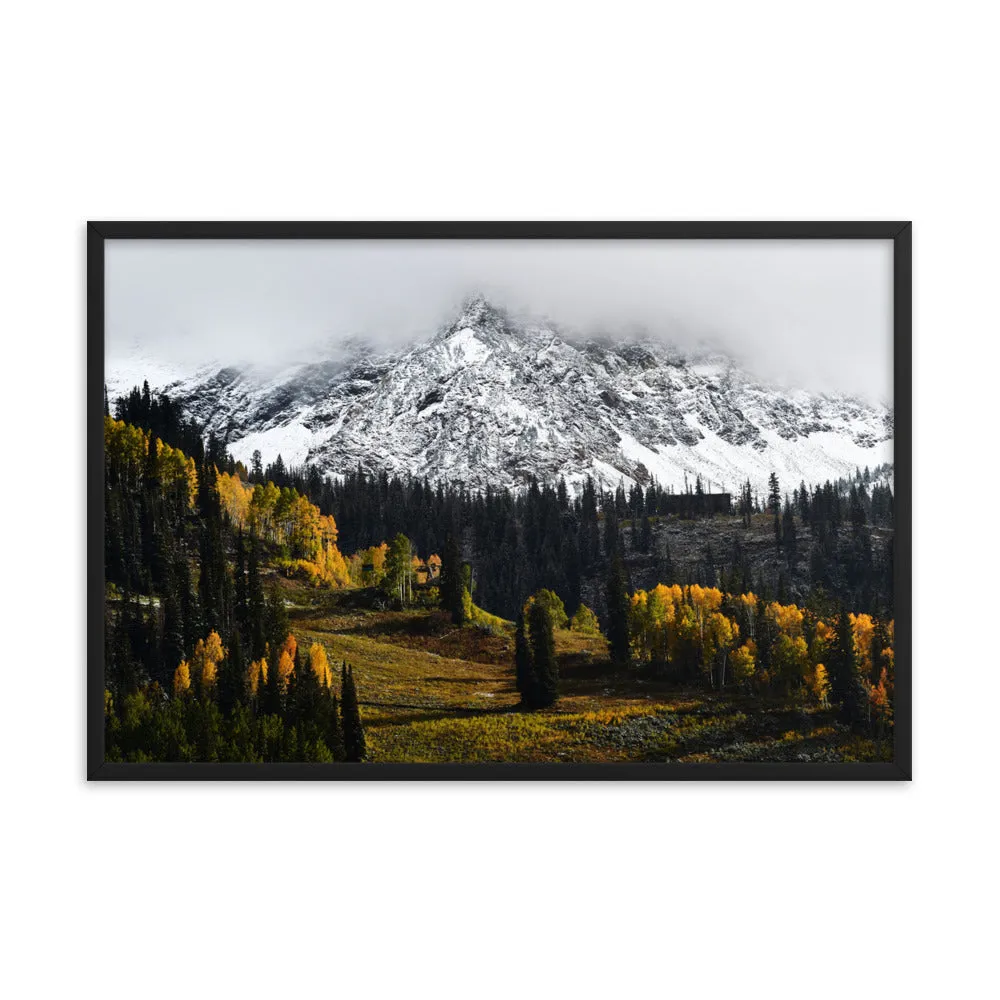 Framed poster - Peaks above Snowbird ski resort