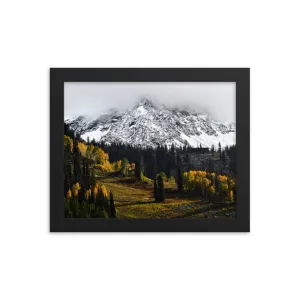 Framed poster - Peaks above Snowbird ski resort