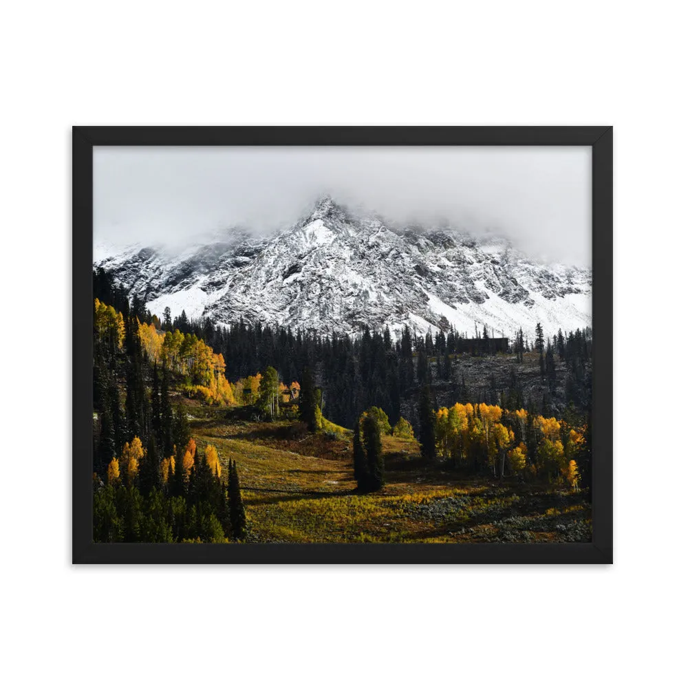 Framed poster - Peaks above Snowbird ski resort