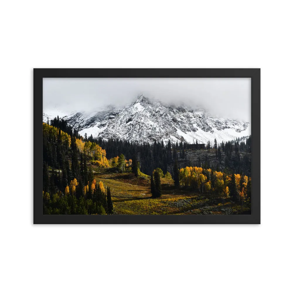 Framed poster - Peaks above Snowbird ski resort