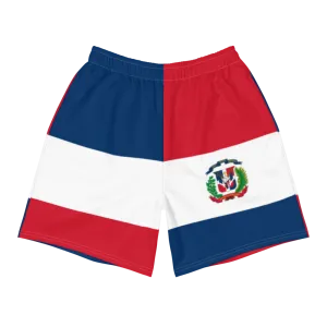 Geometric Dominican Republic Men's Athletic Long Shorts Swimsuit