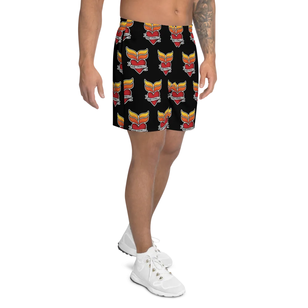 Grinnell Tattoo Print | Men's Athletic Long Shorts