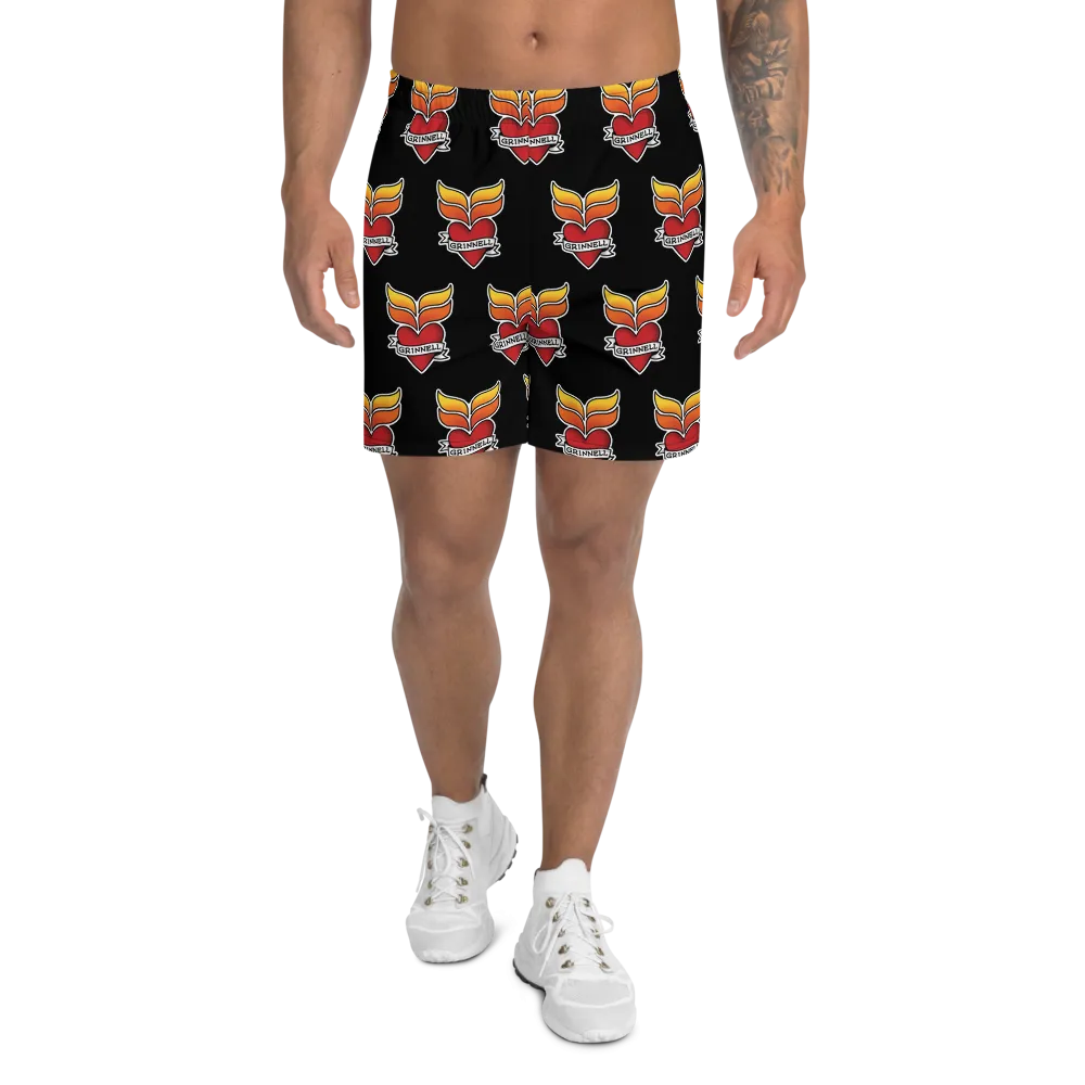 Grinnell Tattoo Print | Men's Athletic Long Shorts