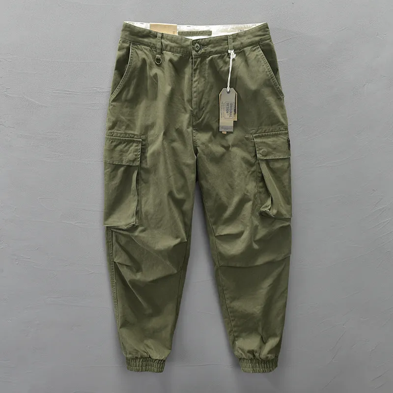 INSTOCK - Z304 autumn new men's cotton solid color casual pants