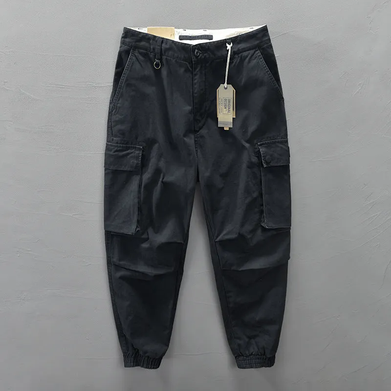 INSTOCK - Z304 autumn new men's cotton solid color casual pants