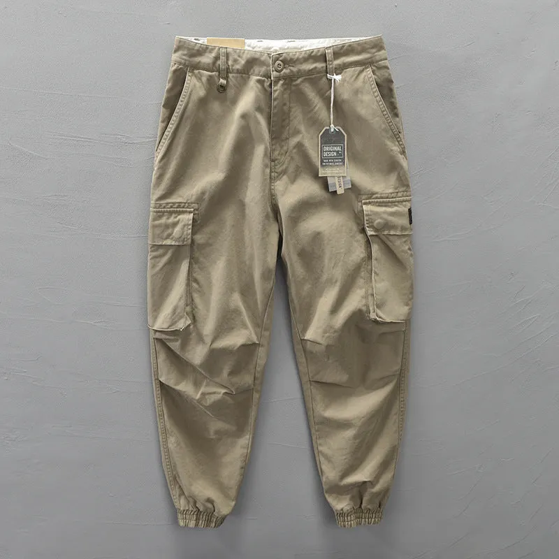 INSTOCK - Z304 autumn new men's cotton solid color casual pants