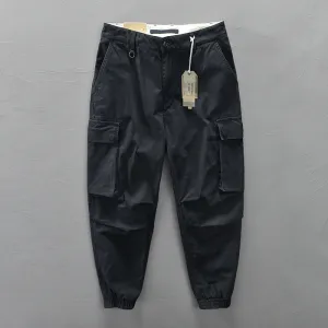 INSTOCK - Z304 autumn new men's cotton solid color casual pants