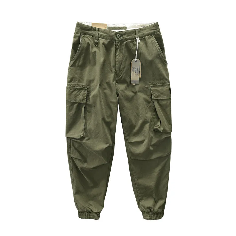 INSTOCK - Z304 autumn new men's cotton solid color casual pants