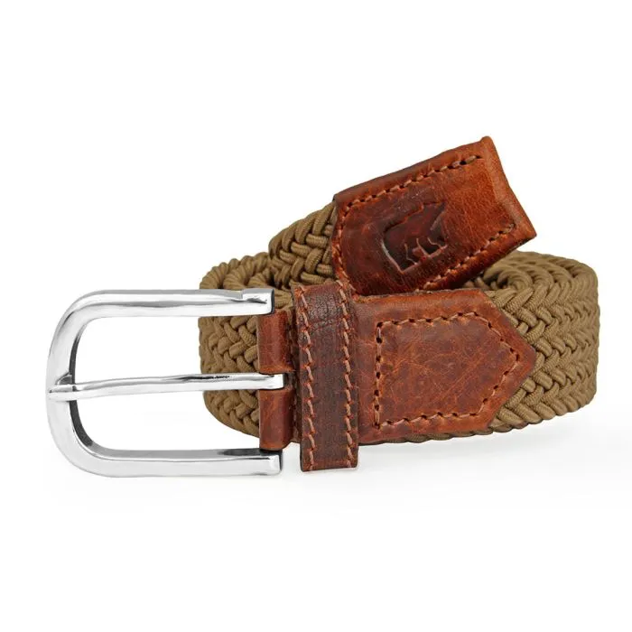 JACK NICKLAUS Elastic Stretch Belt - Khaki