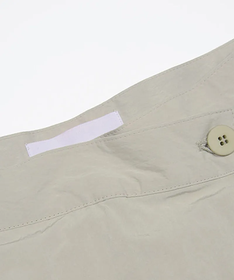 KANDINI Windflow Wrap Skirt - Light Khaki