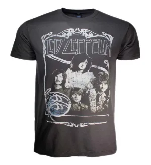 Led Zeppelin 1969 Band Promo Photo T-Shirt