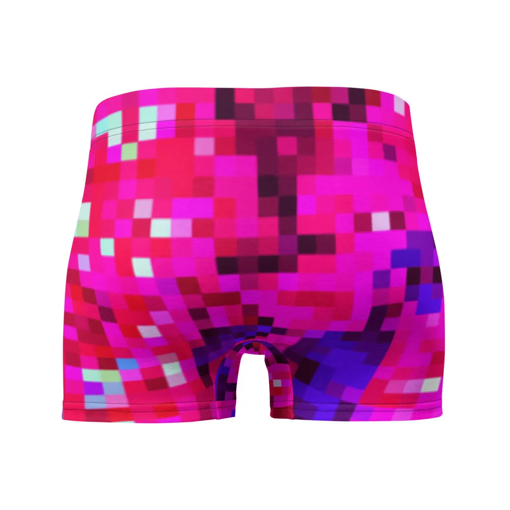 LGBT Mens Boxer Briefs - Pink Checked