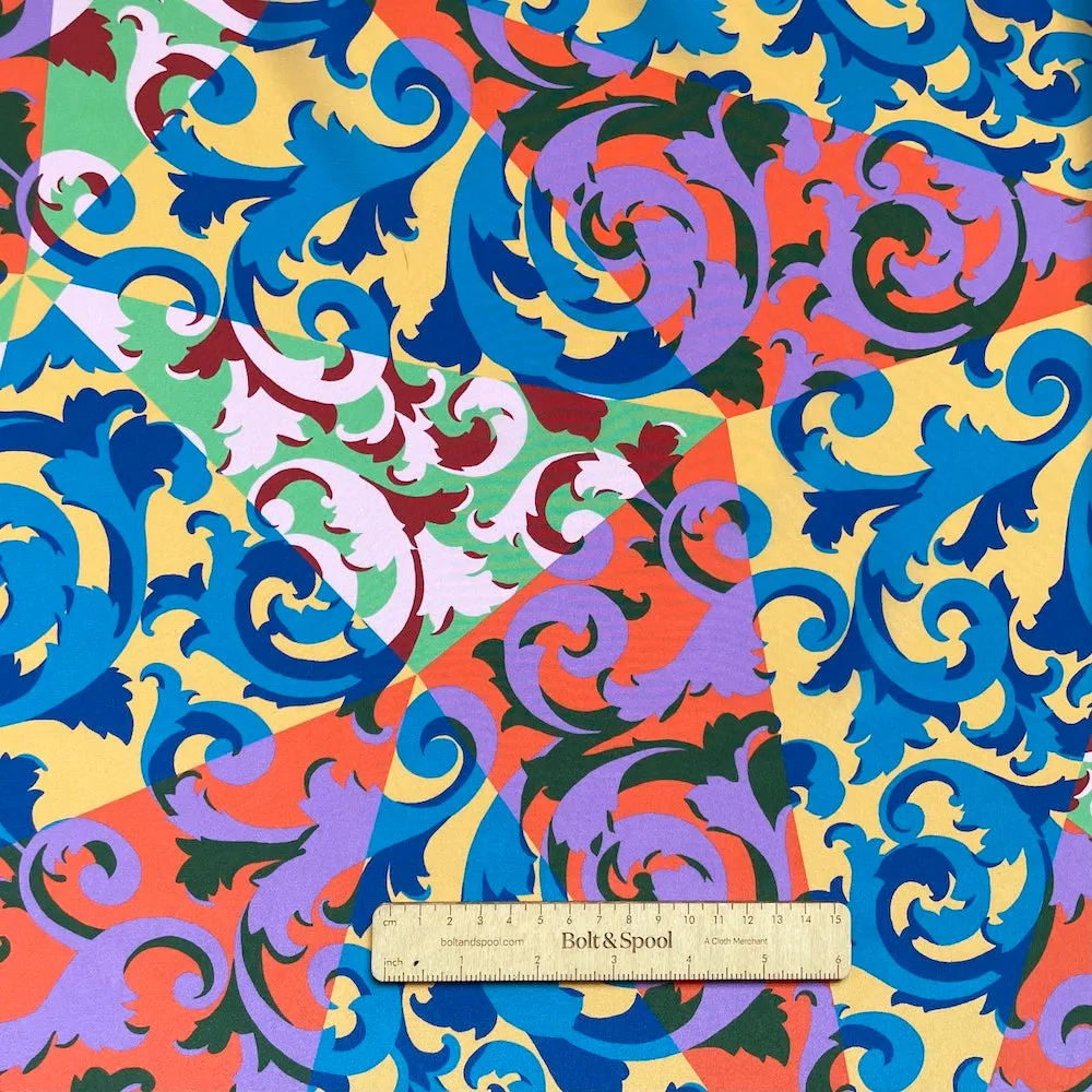 Liberty Fabrics Kensington Silk Crepe de Chine - Rococo Scrolls B