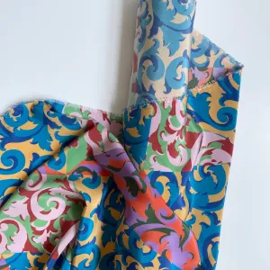 Liberty Fabrics Kensington Silk Crepe de Chine - Rococo Scrolls B