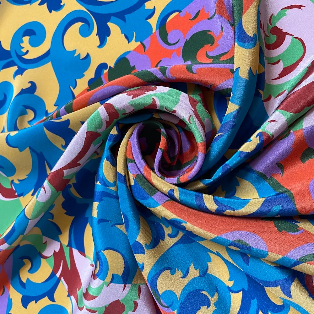 Liberty Fabrics Kensington Silk Crepe de Chine - Rococo Scrolls B
