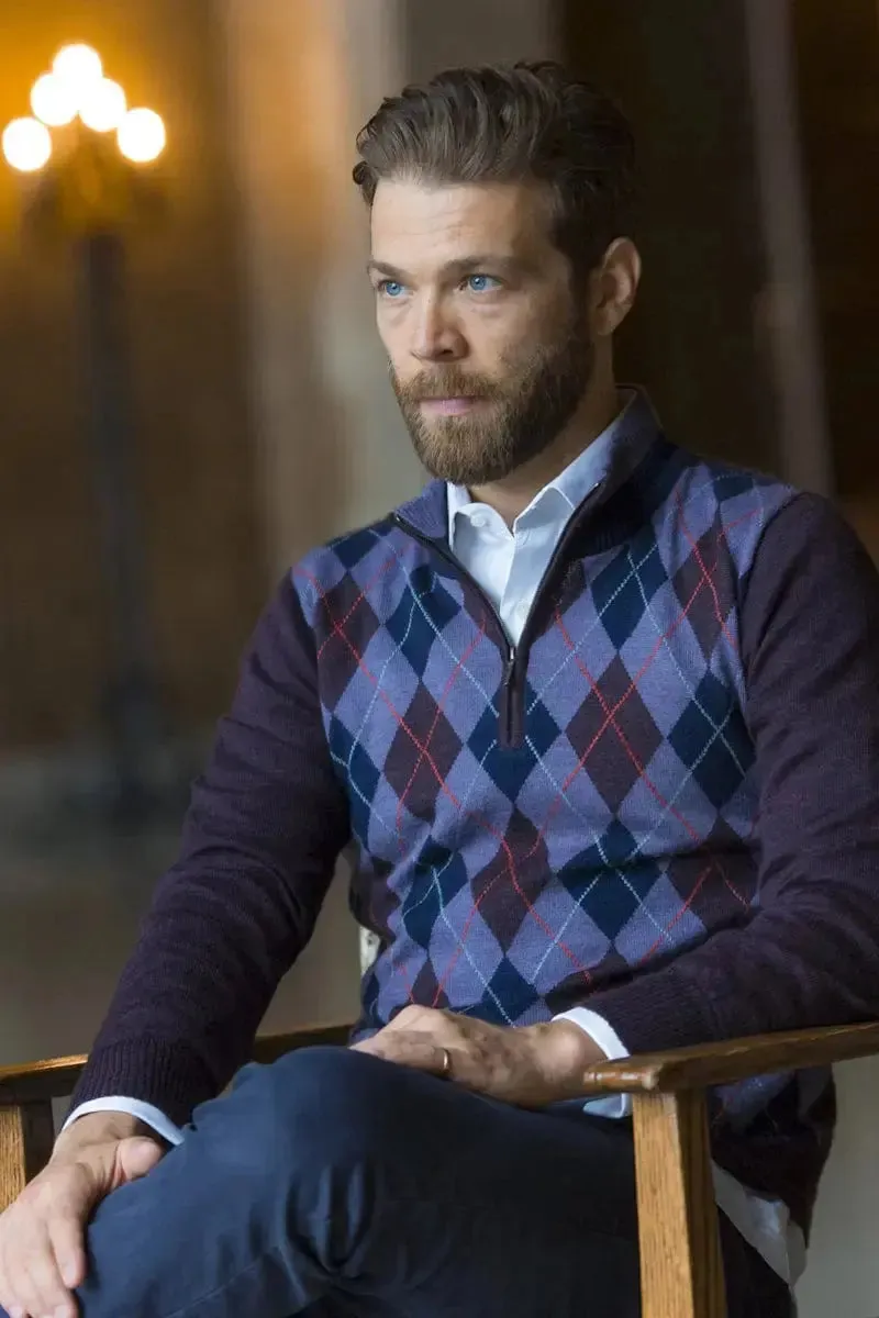 Lino Man Pullover Qiviuk, Merino & Silk