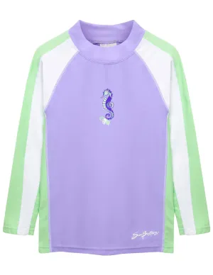 Long Sleeve Rash Guard - Sweet Lavender