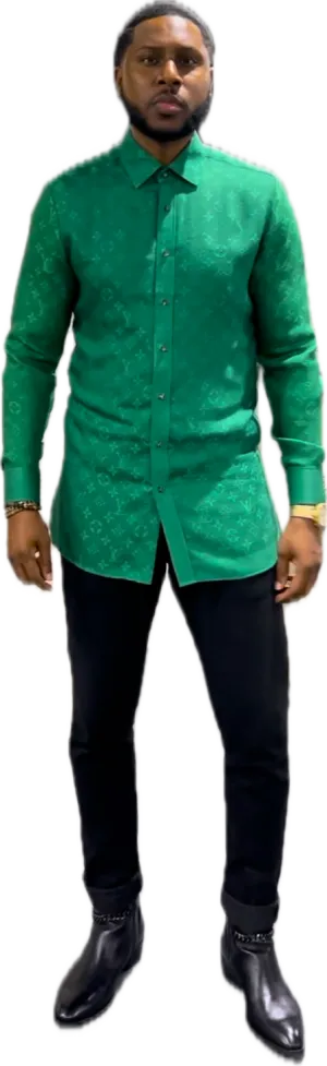 LV L-Facing Green Shirt