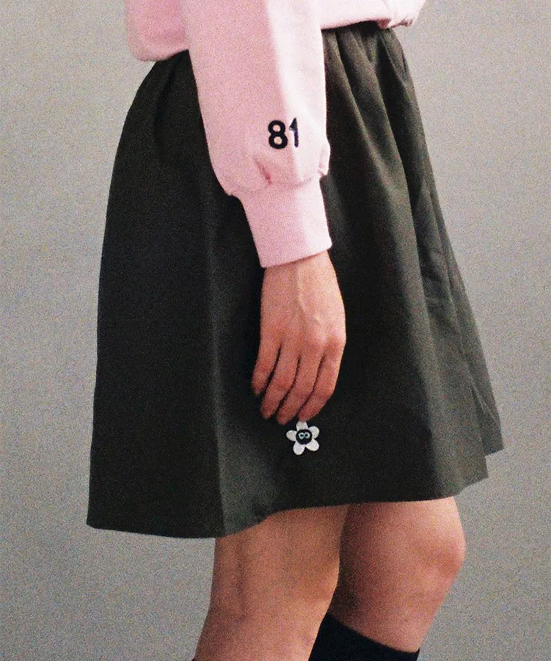 MACKY Golf: Unbalance Balloon Skirt - Khaki