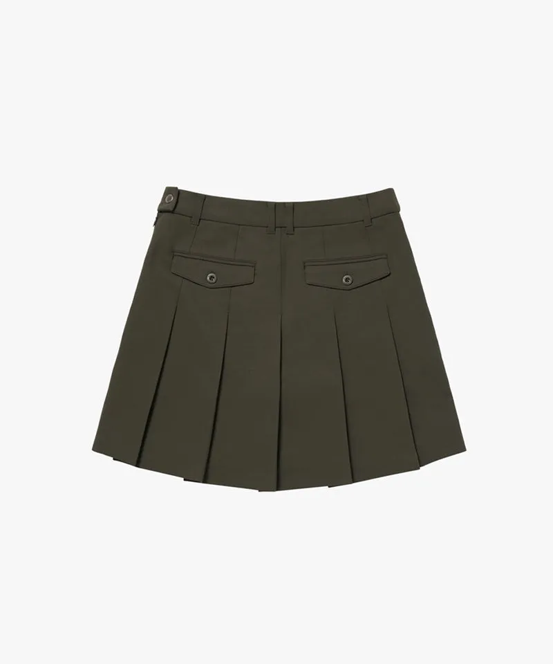 MCC Women's Text Logo Embroidery Skirt - Khaki