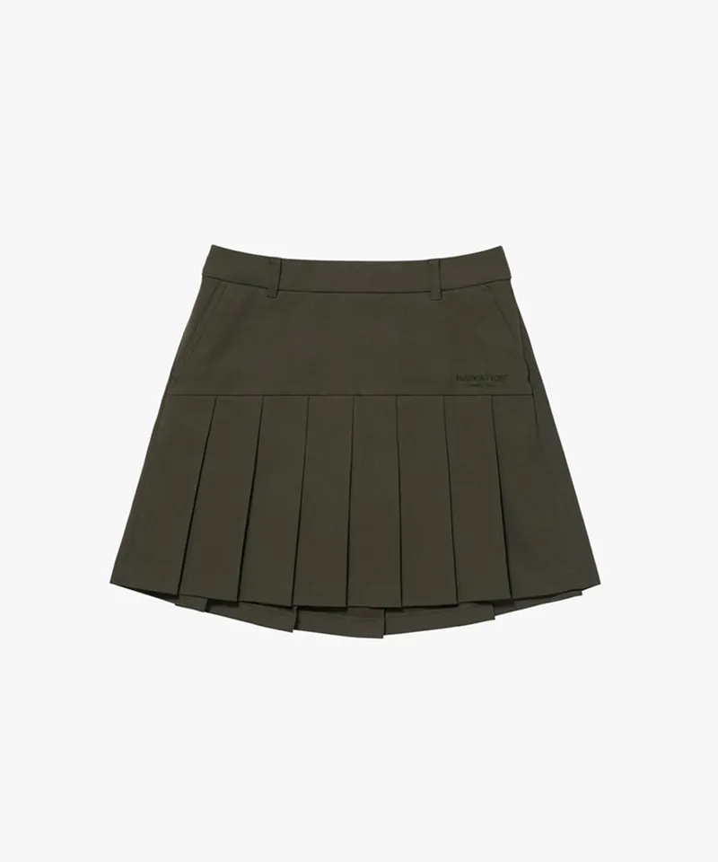 MCC Women's Text Logo Embroidery Skirt - Khaki
