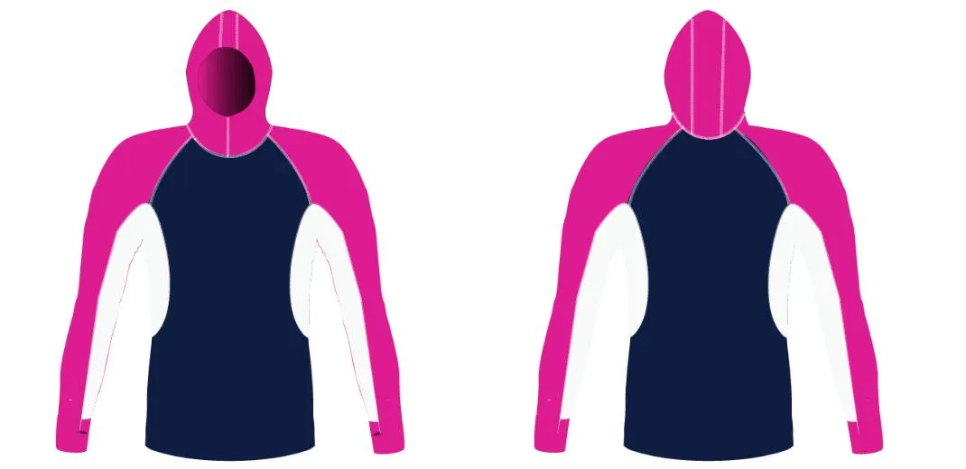 MEN AND WOMEN CUSTOM SNORKEL HOODIE LONG SLEEVE RASH GUARD