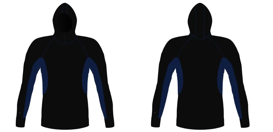 MEN AND WOMEN CUSTOM SNORKEL HOODIE LONG SLEEVE RASH GUARD
